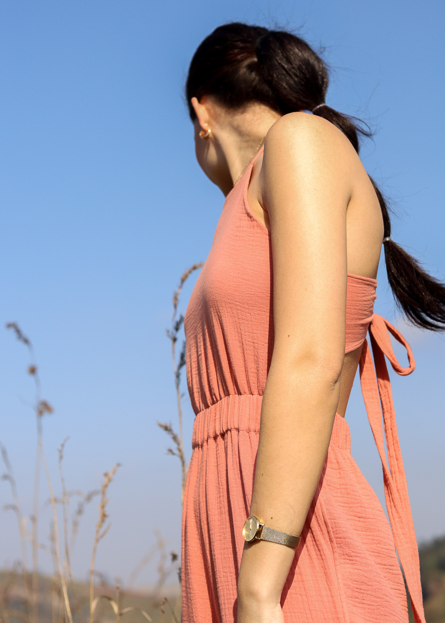 Guava Cotton Jumpsuit