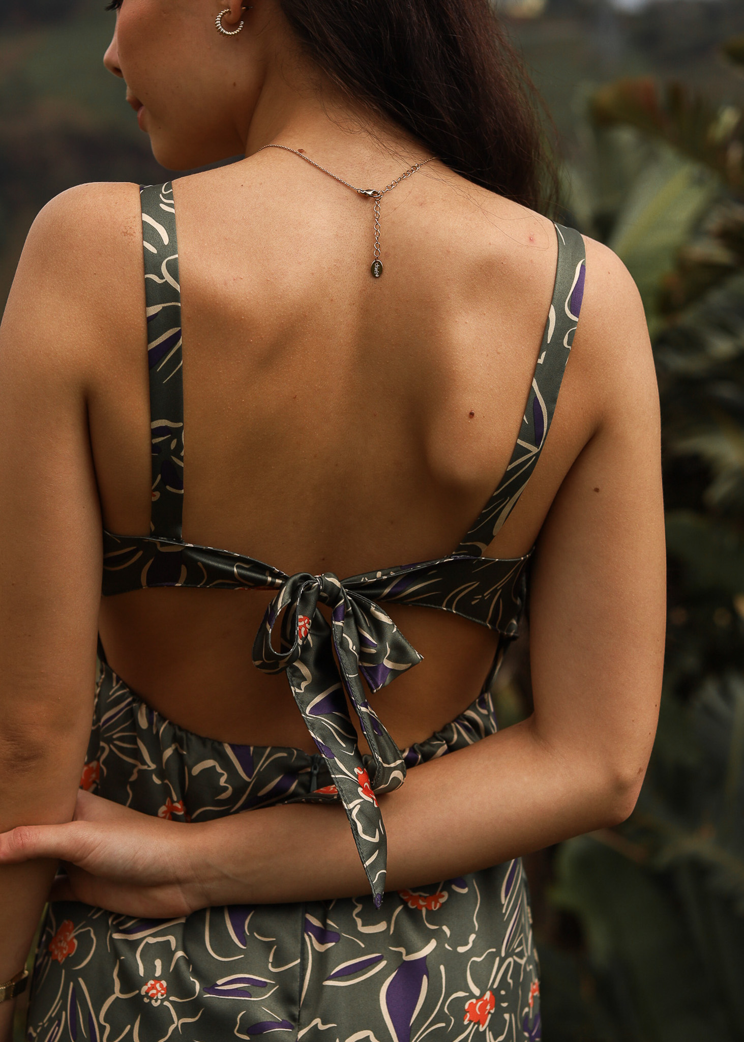 Sunflower Satin Dress - Image 6