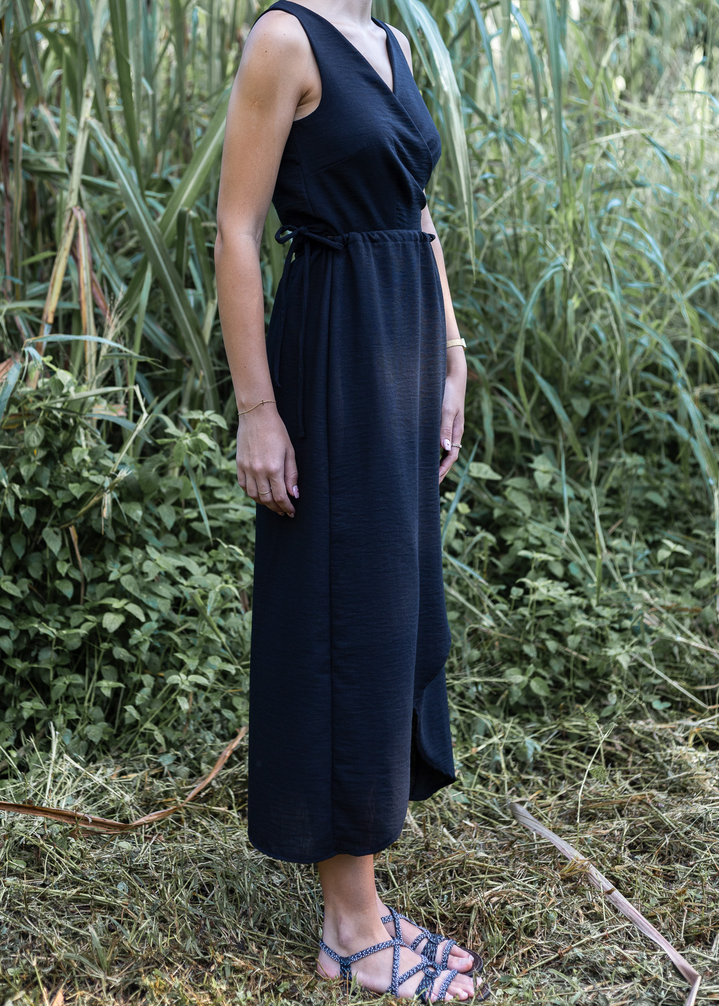 Linen Wrap Maxi-Skirt - Image 2