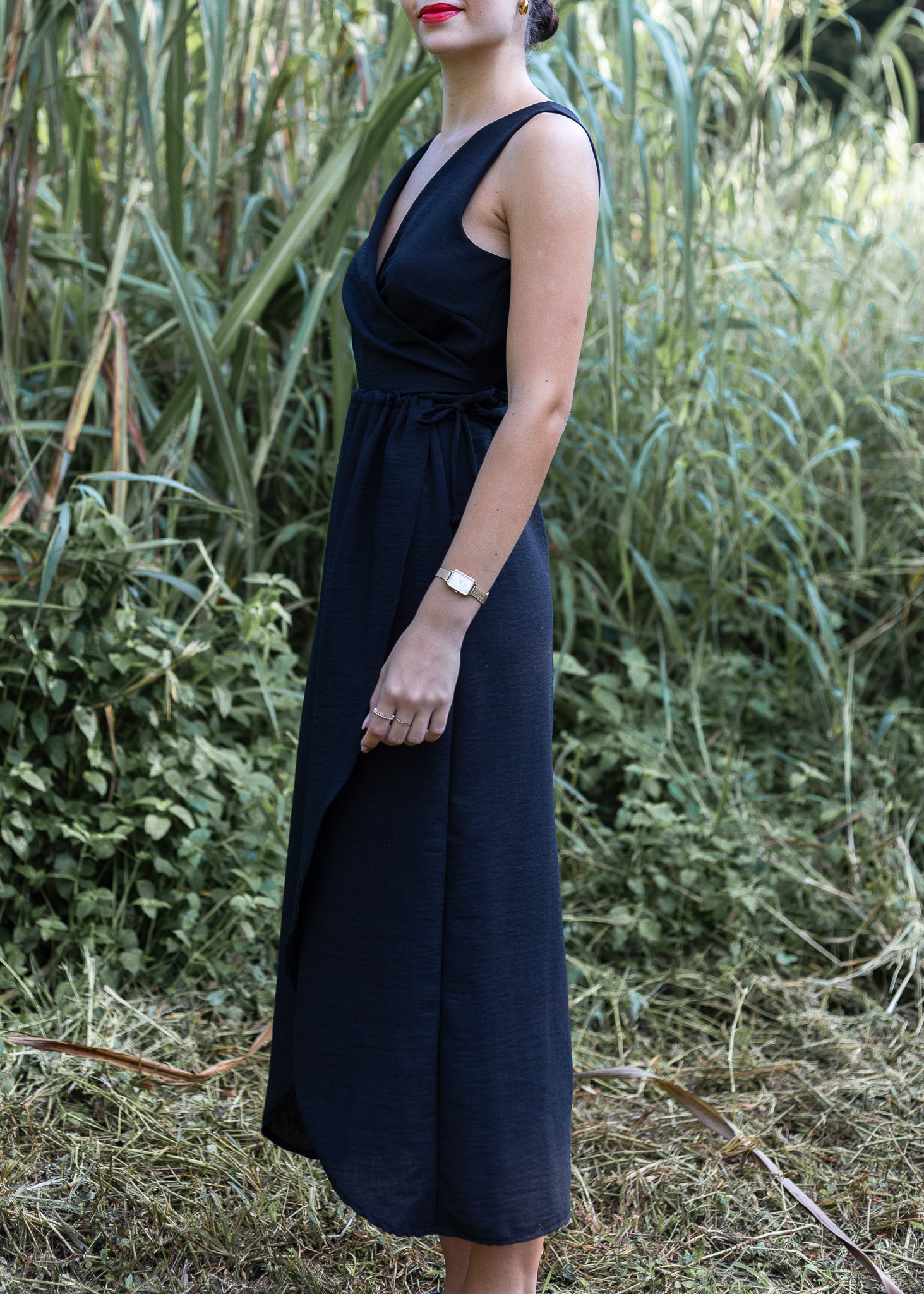 Linen Wrap Maxi-Skirt - Image 4
