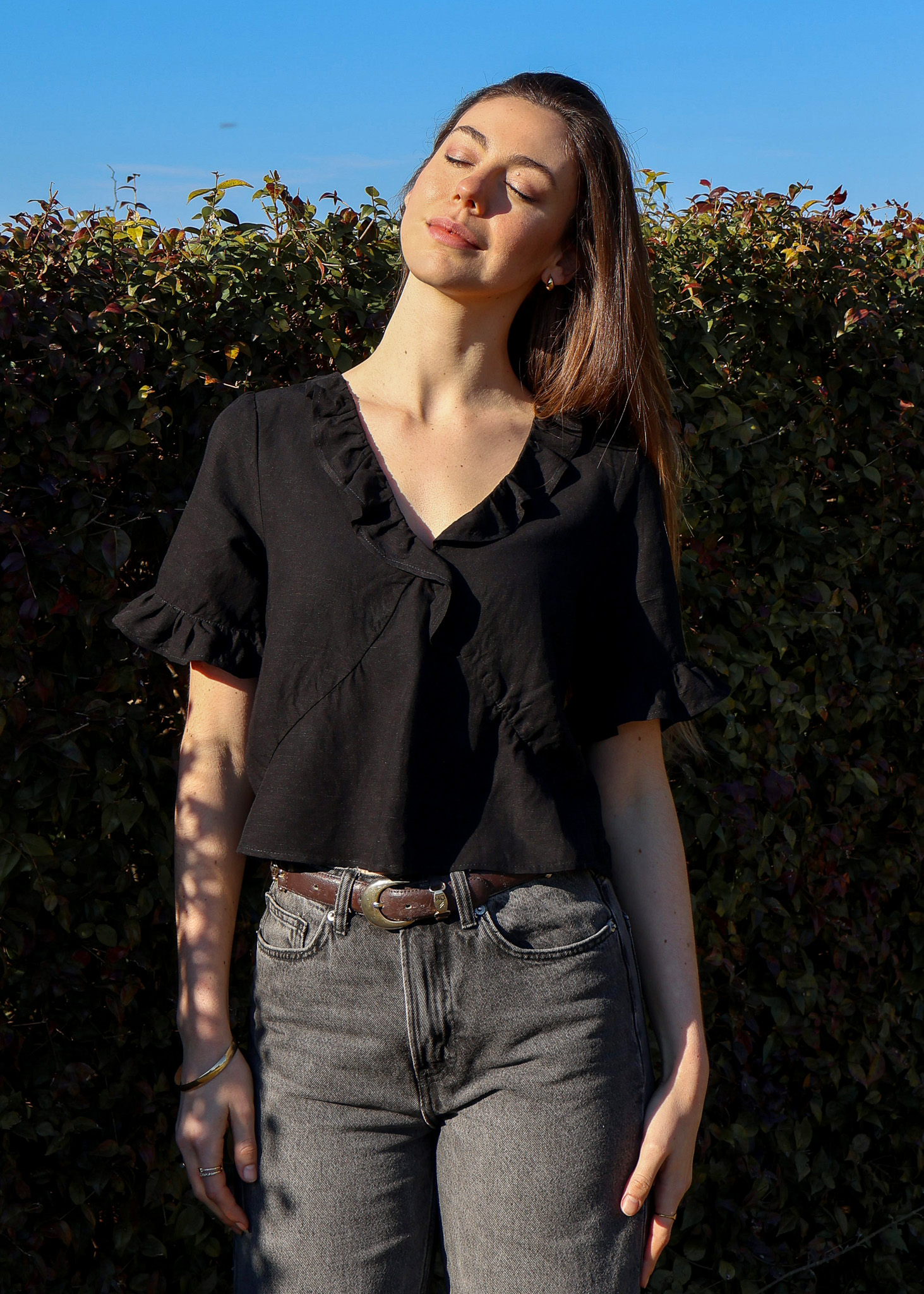 Orchid Blouse: Black