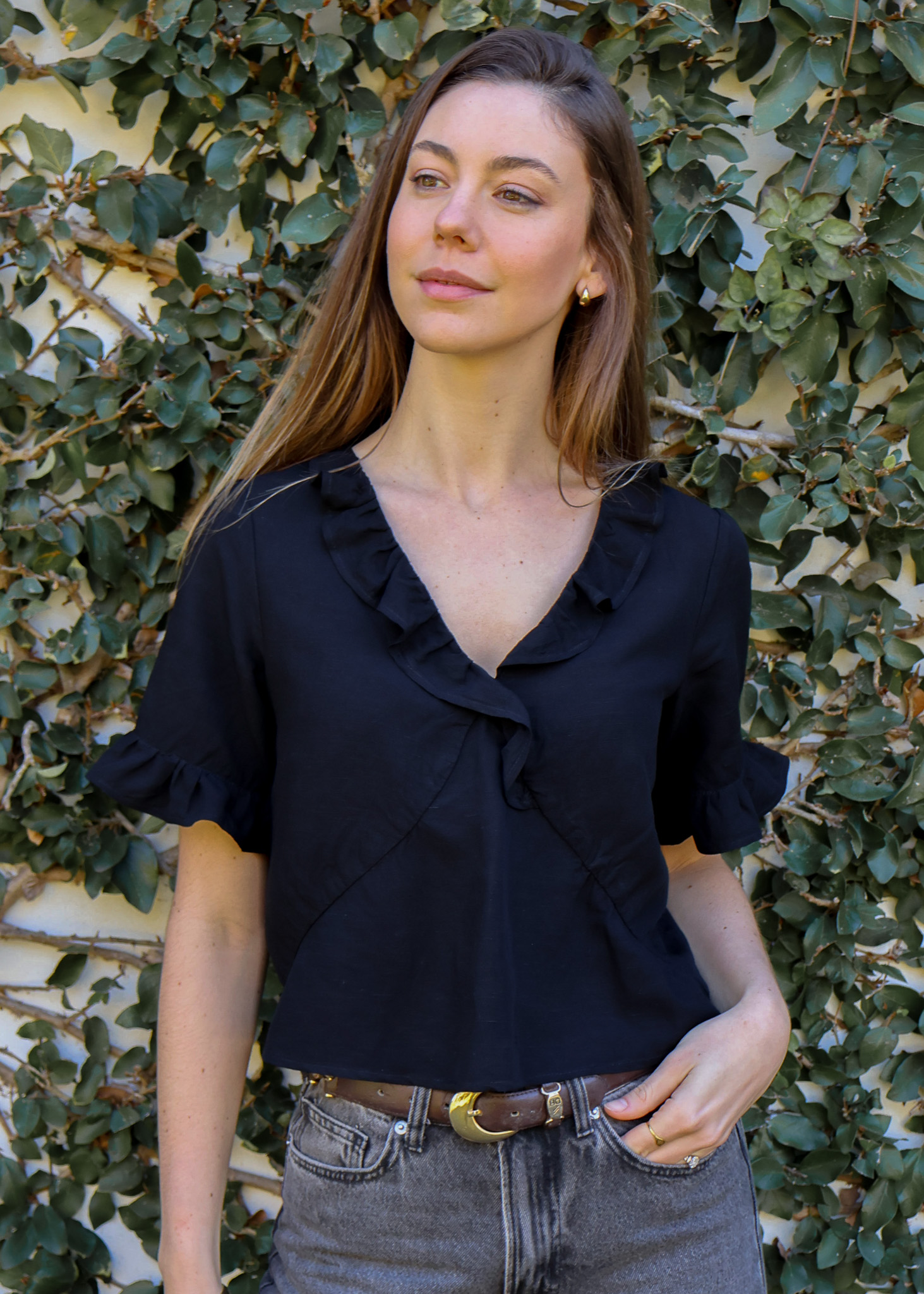 Orchid Blouse: Black - Image 4